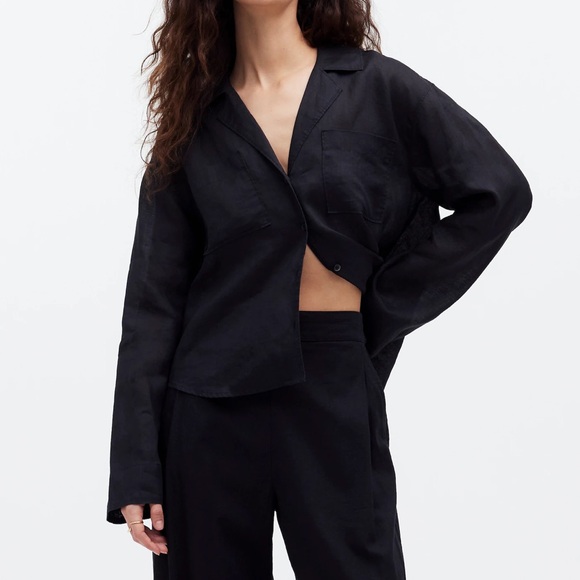 NWT Madewell Pull-On Straight Crop Pant - Picture 3 of 6